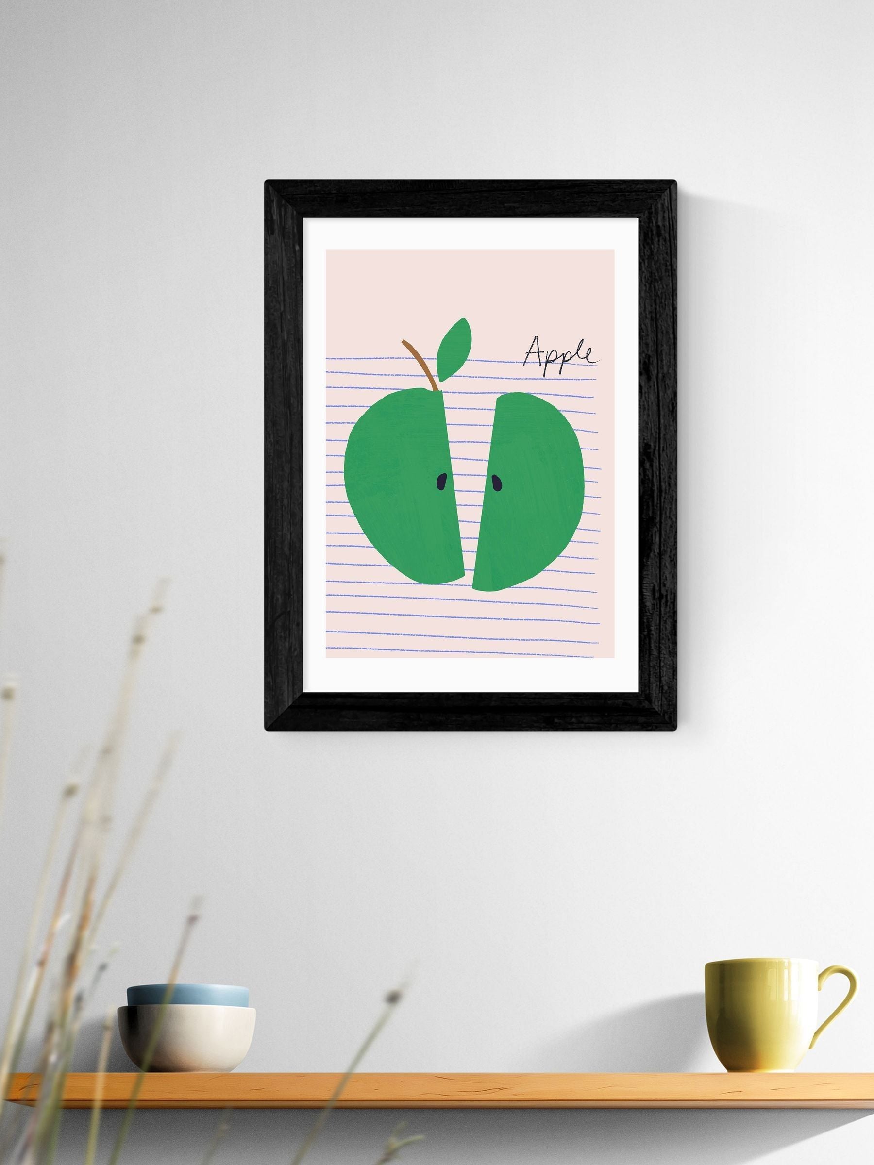 East End Prints Big Green Apple art print, UK version