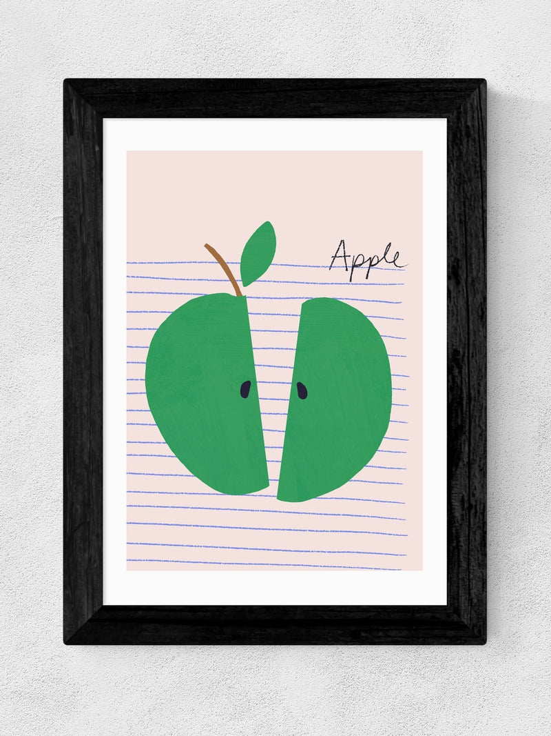 East End Prints Big Green Apple art print, UK version