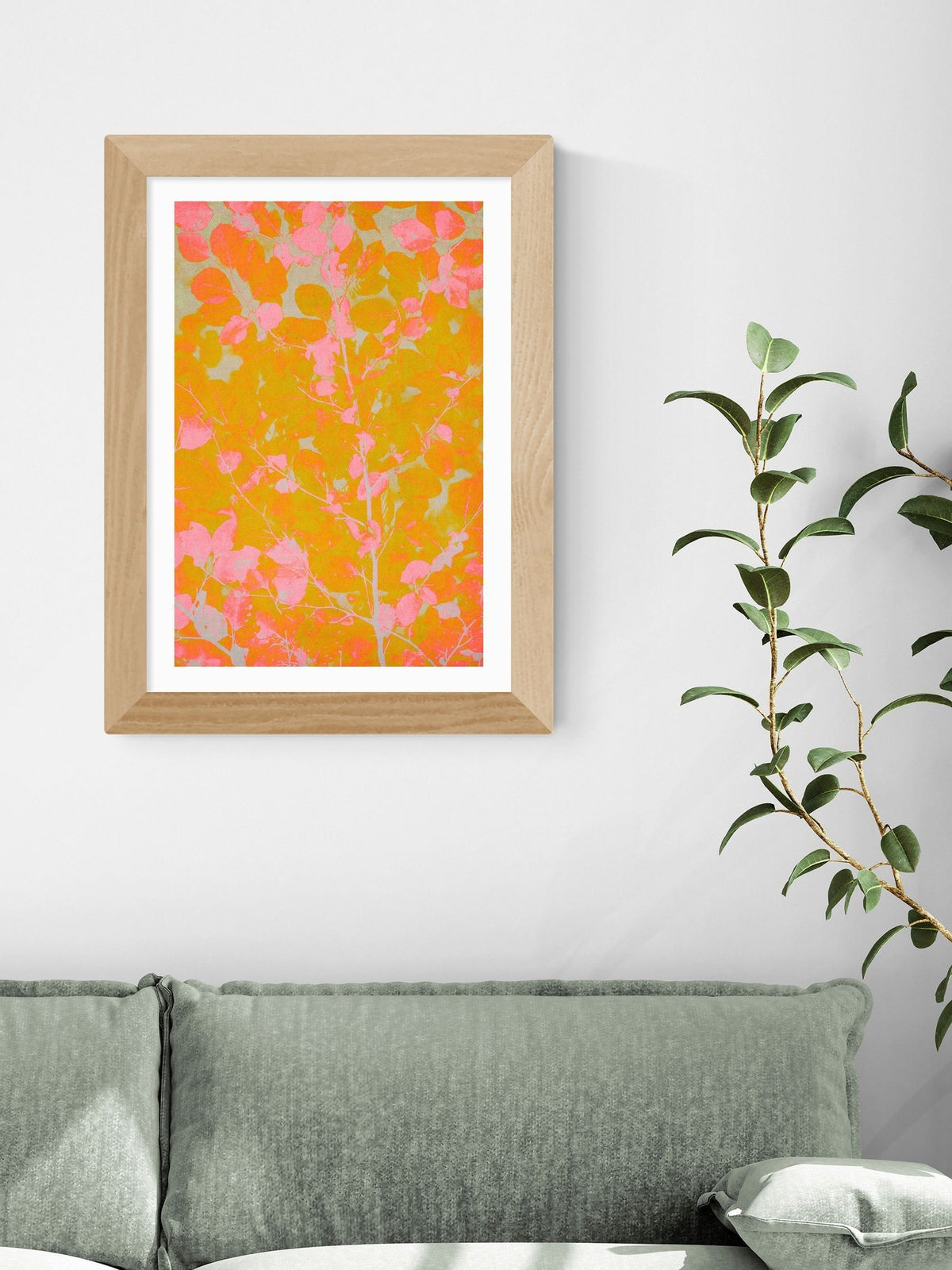East End Prints Oak Colourful Autumn framed art print - British product