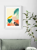 East End Prints tropical framed art print, UK version