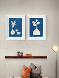 East End Prints White Cyanotype Still Life Framed Art Print
