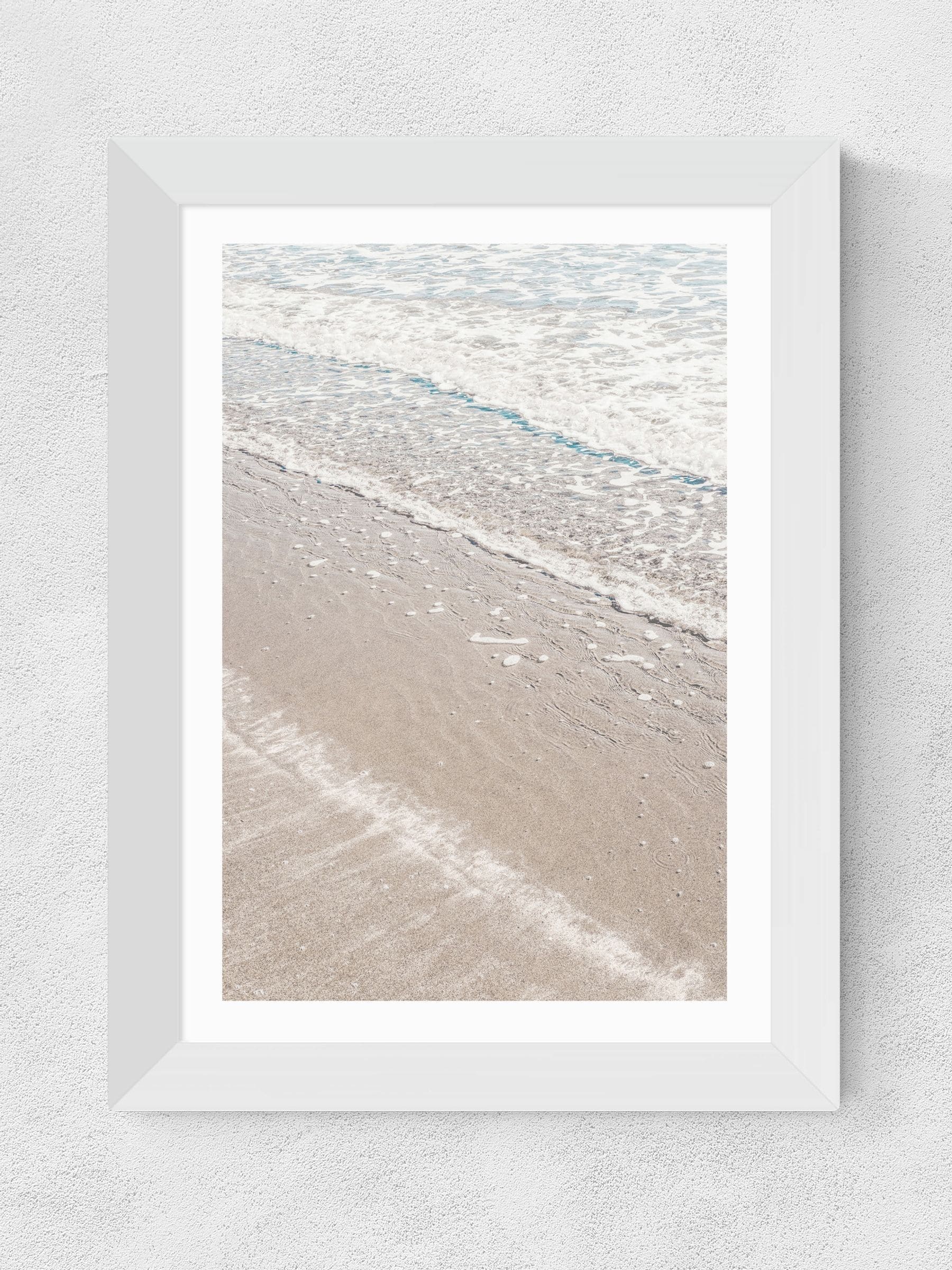East End Prints White Beach 4 framed art print - British product