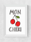 East End Prints white mon cheri framed art print - British product