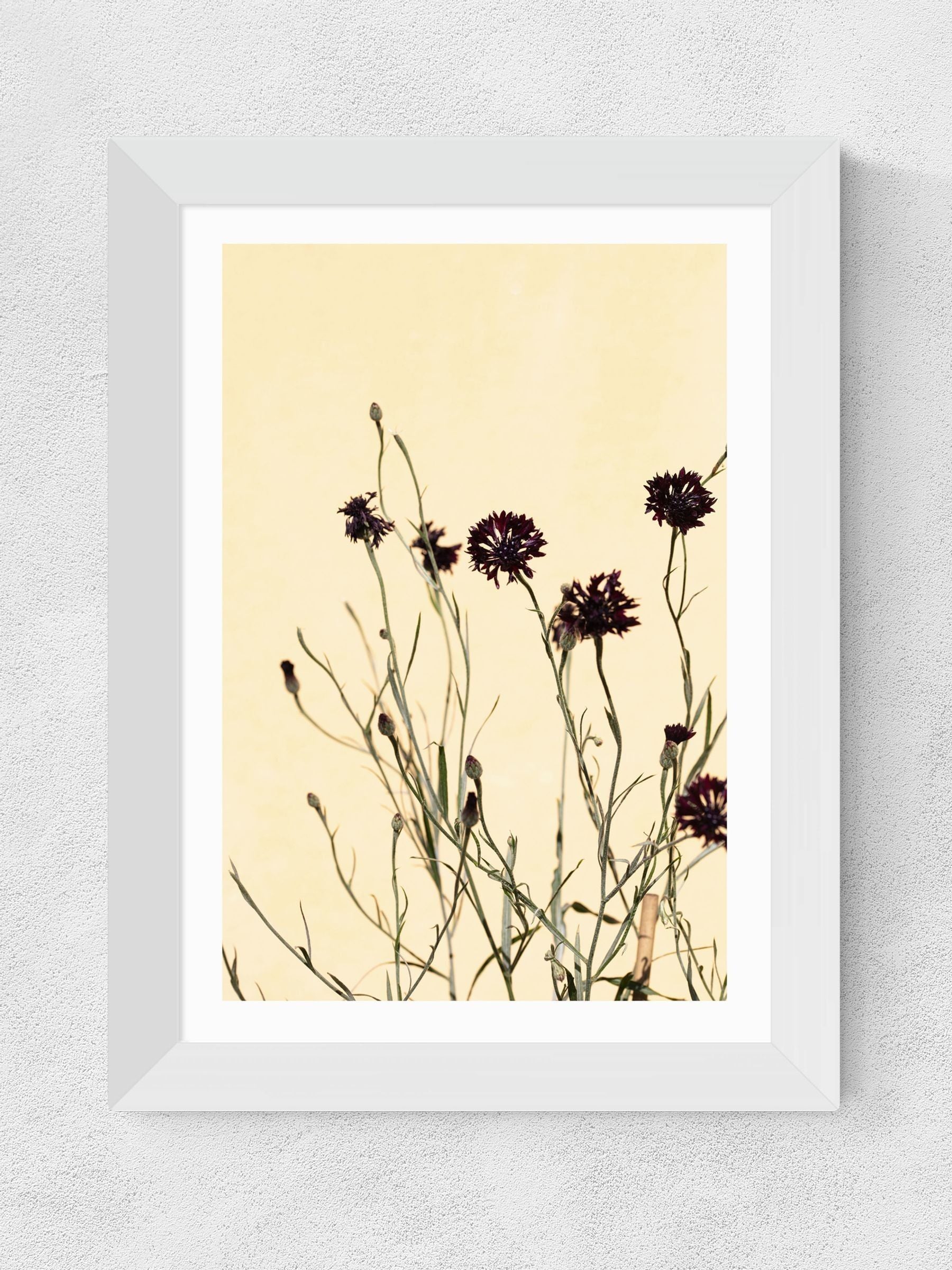 East End Prints White Palm Leaves II Framed Art Print