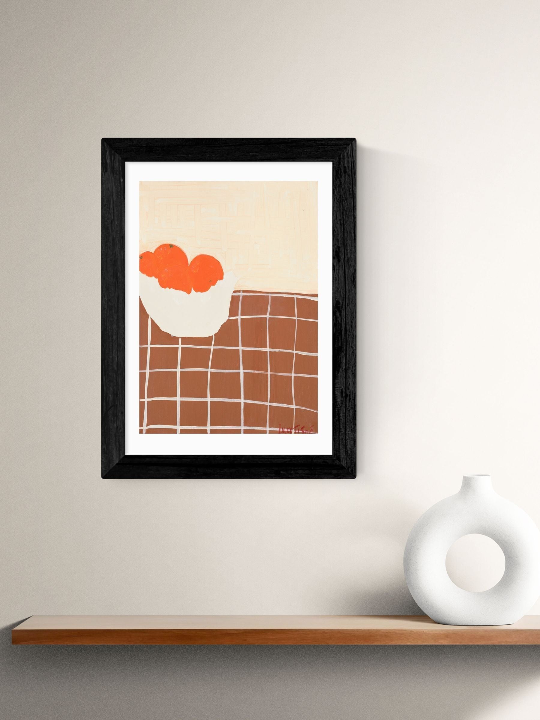 East End Prints Black Oranges Framed Art Print
