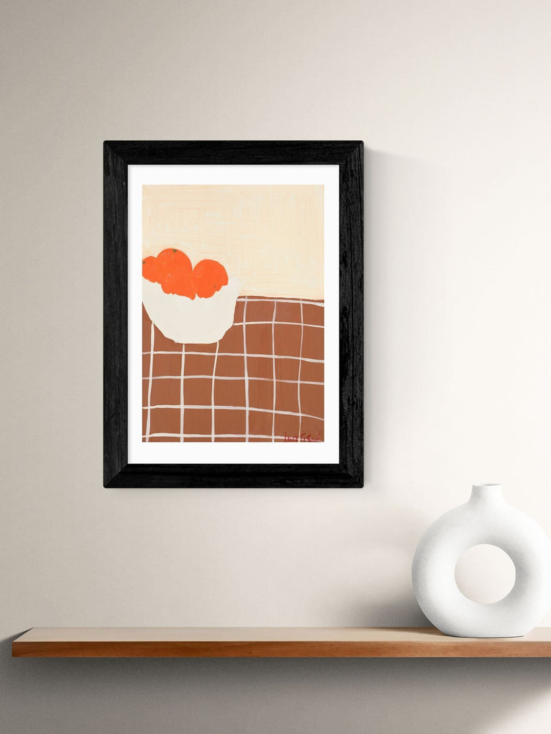 East End Prints Black Oranges Framed Art Print