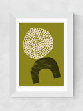 East End Prints White Raia framed art print - British product