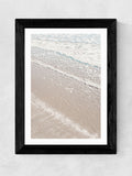 East End Prints black beach framed art print, UK version