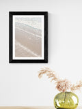 East End Prints black beach framed art print, UK version
