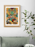 East End Prints Oak Treetop Tango Sunshine Framed Art Print