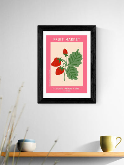 Next East End Prints Black Islington Farmers Market Framed Art Print- Buy online at McGrocer
