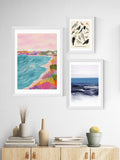 East End Prints white watercolor landscape framed art print - British product