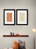 East End Prints black framed botany art print set - British product