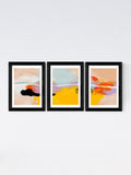 East End Prints Black Orkney Triptych framed art print - British product