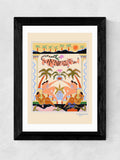 East End Prints Black Tropical Serenade Framed Art Print