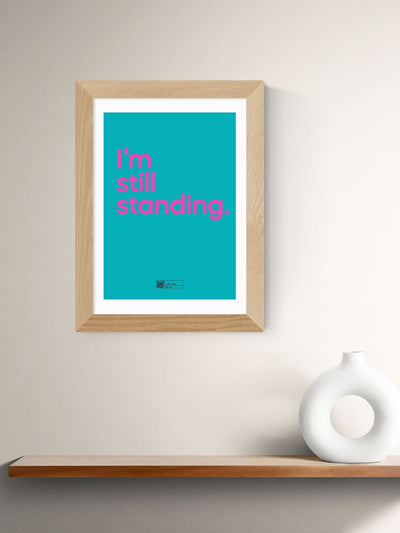 Next East End Prints I'm Still Standing Oak Framed Art Print- Buy online at McGrocer