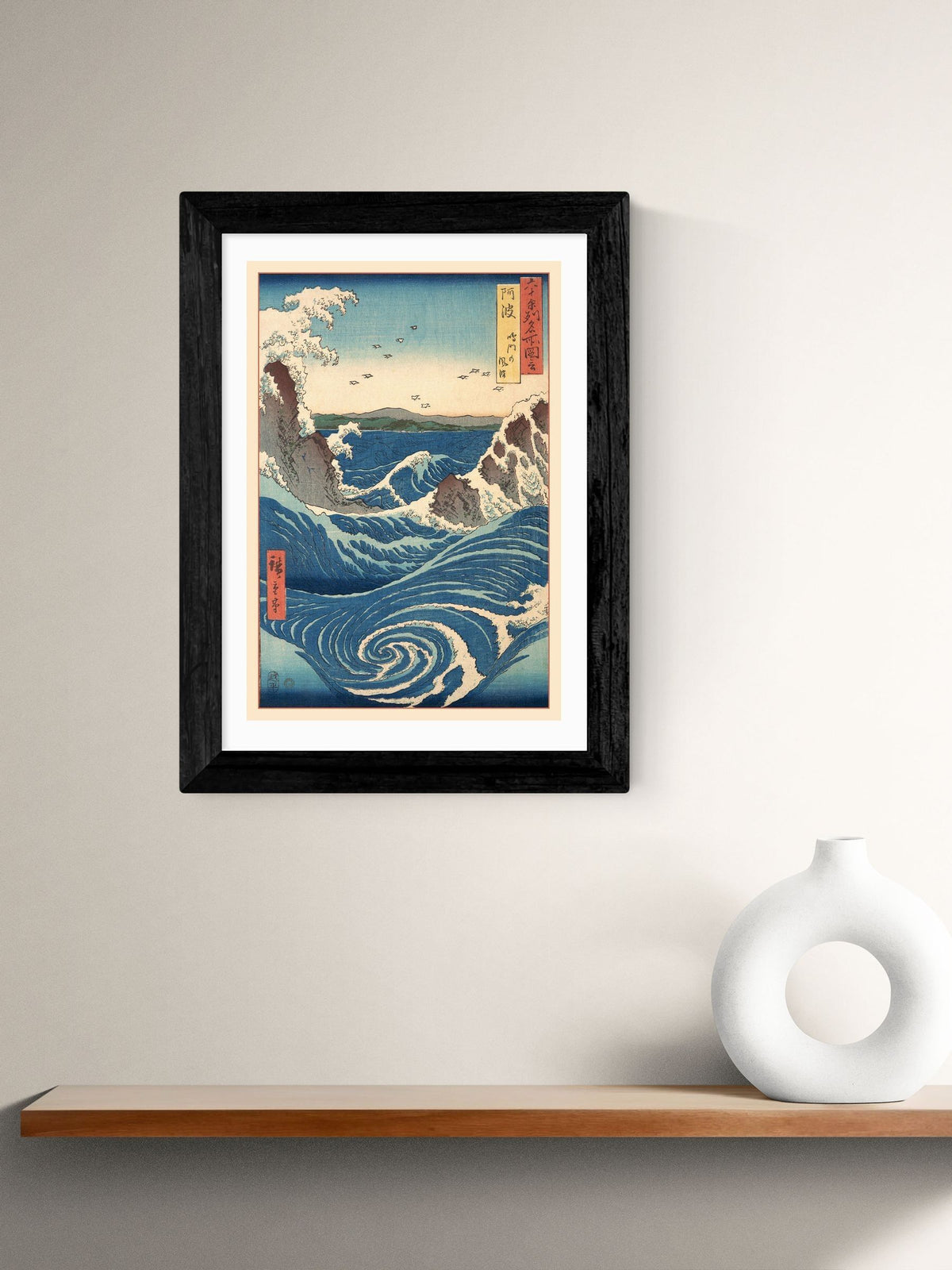 East End Prints Black Famous Views framed art print - British product