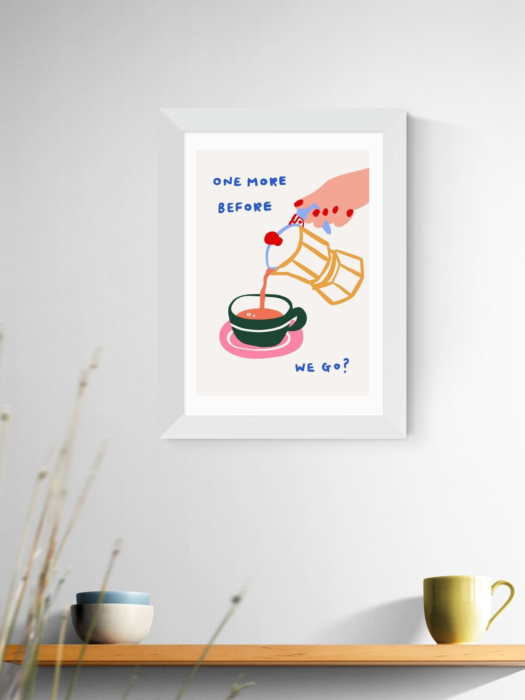 East End Prints framed art print White One More (British brand)