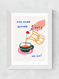 East End Prints framed art print White One More (British brand)