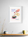 East End Prints framed art print White One More (British brand)