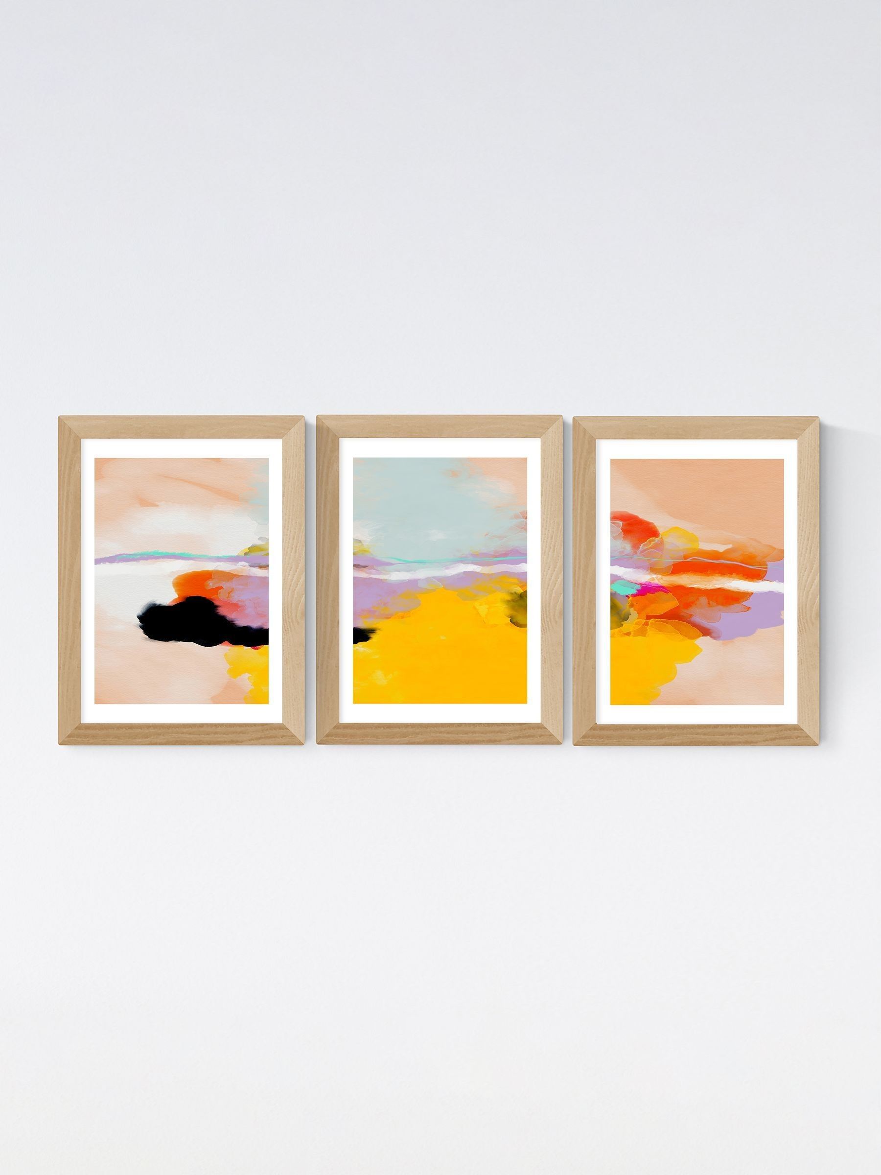 East End Prints Oak Orkney Triptych framed art print - British product