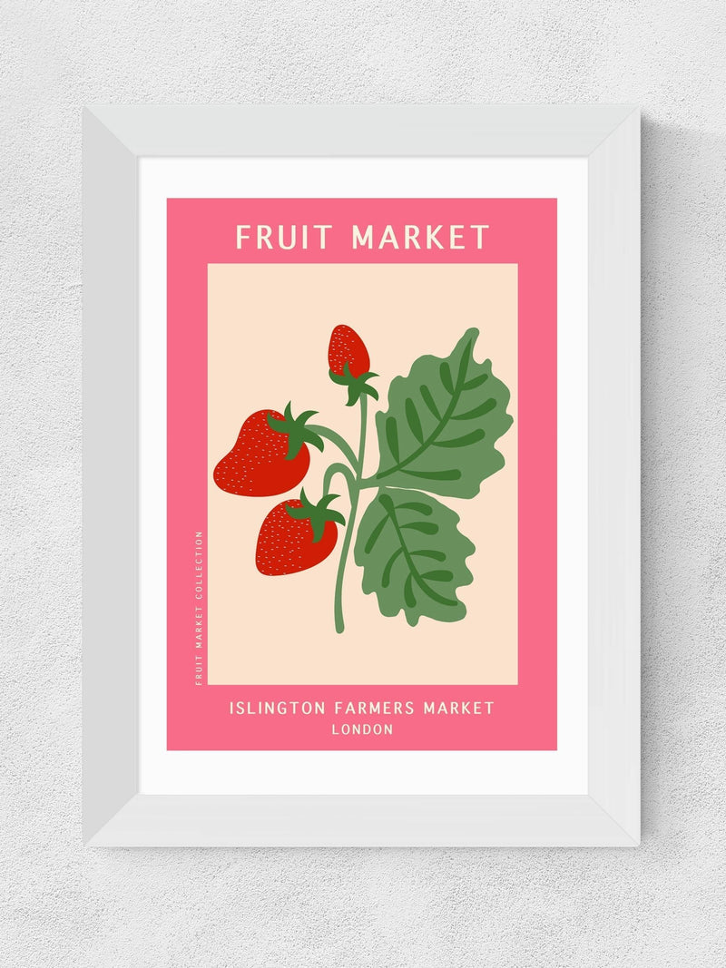 East End Prints White Islington Farmers Market Framed Art Print