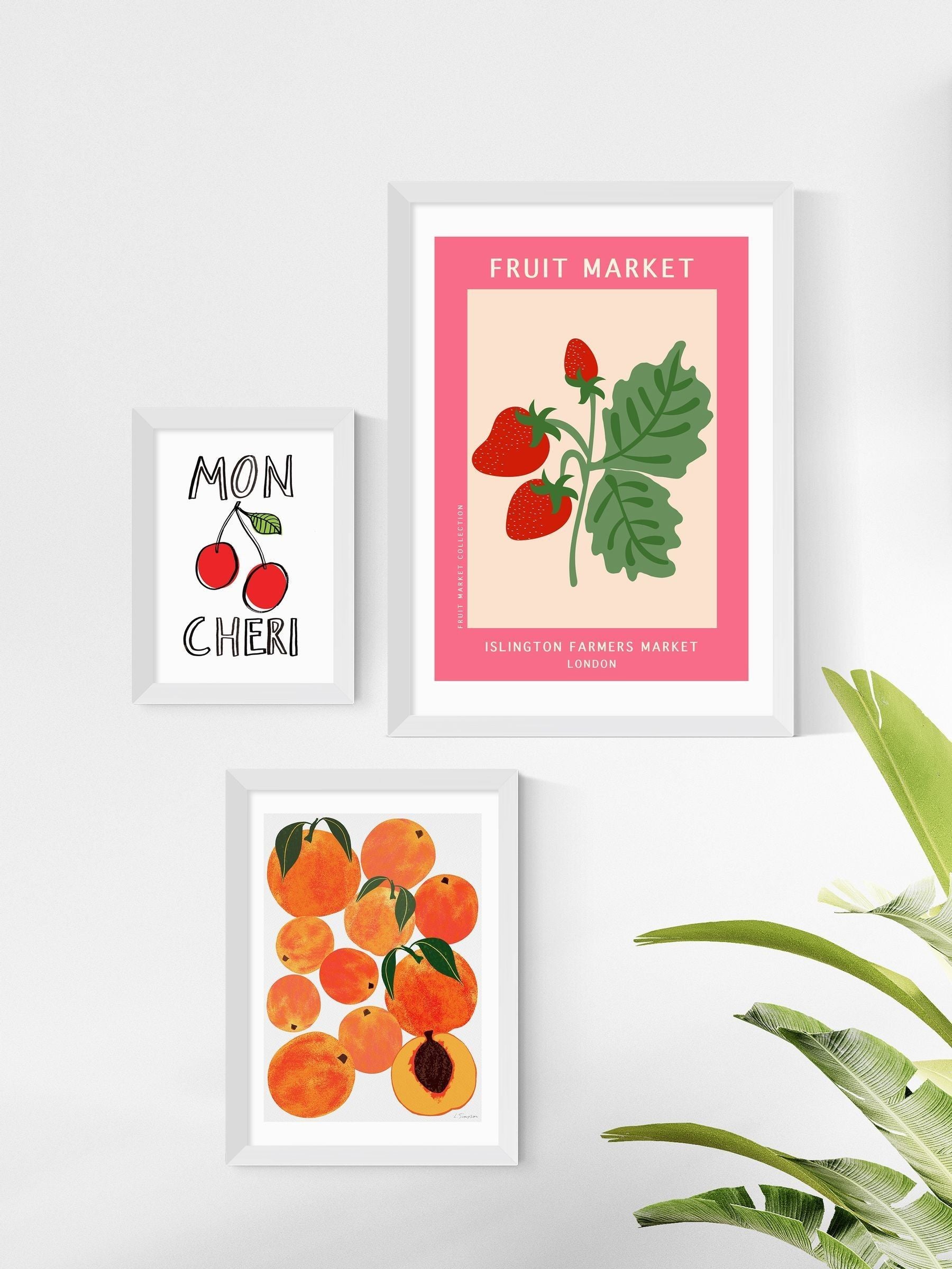 East End Prints White Islington Farmers Market Framed Art Print