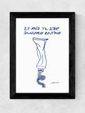 East End Prints framed skincare art print, imported from the UK
