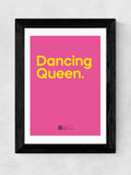 East End Prints Black Dancing Queen Framed Art Print