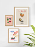 East End Prints Aperol Spritz ingredients print, imported from the UK