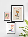East End Prints Black Wine framed art print - British product