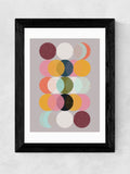 East End Prints Black Moods and Moons framed art print - British product