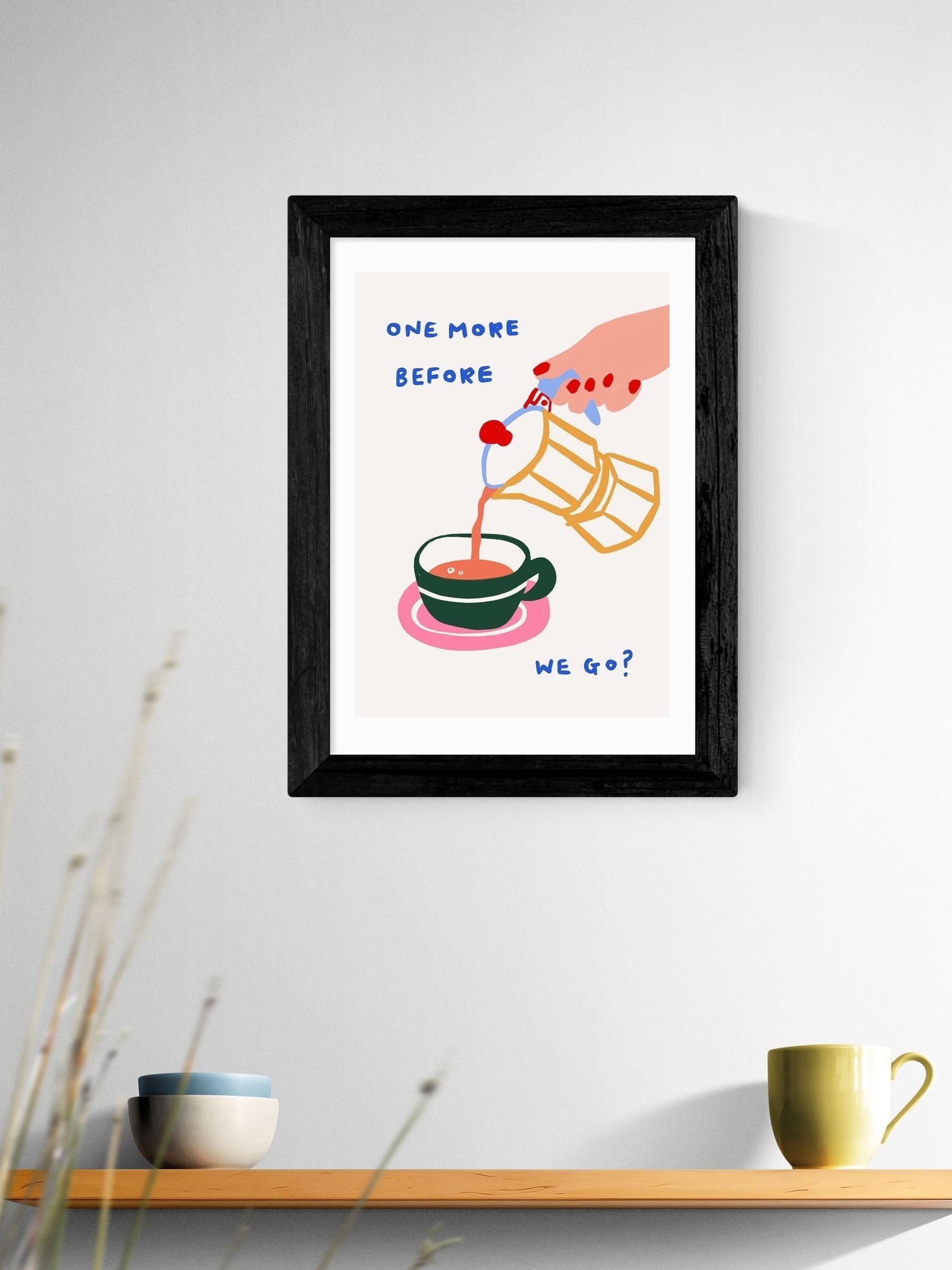 East End Prints Black One More framed art print - British product