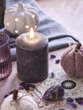 Lights4fun Grey TruGlow LED Pillar Candle Trio UK version