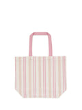 Land & Shore multi ticking stripe tote bag, 37x46cm, imported from the UK