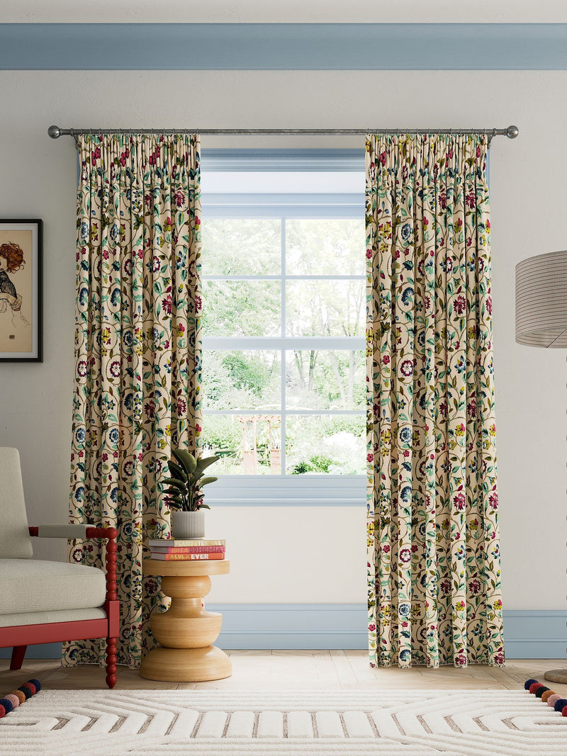 Land & Shore Esther pencil pleat curtains 229x183, UK version