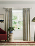 Land & Shore blue red stripe curtains 229x183cm, imported from the UK