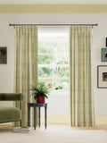 Land & Shore green striped curtains 229x183cm imported from the UK
