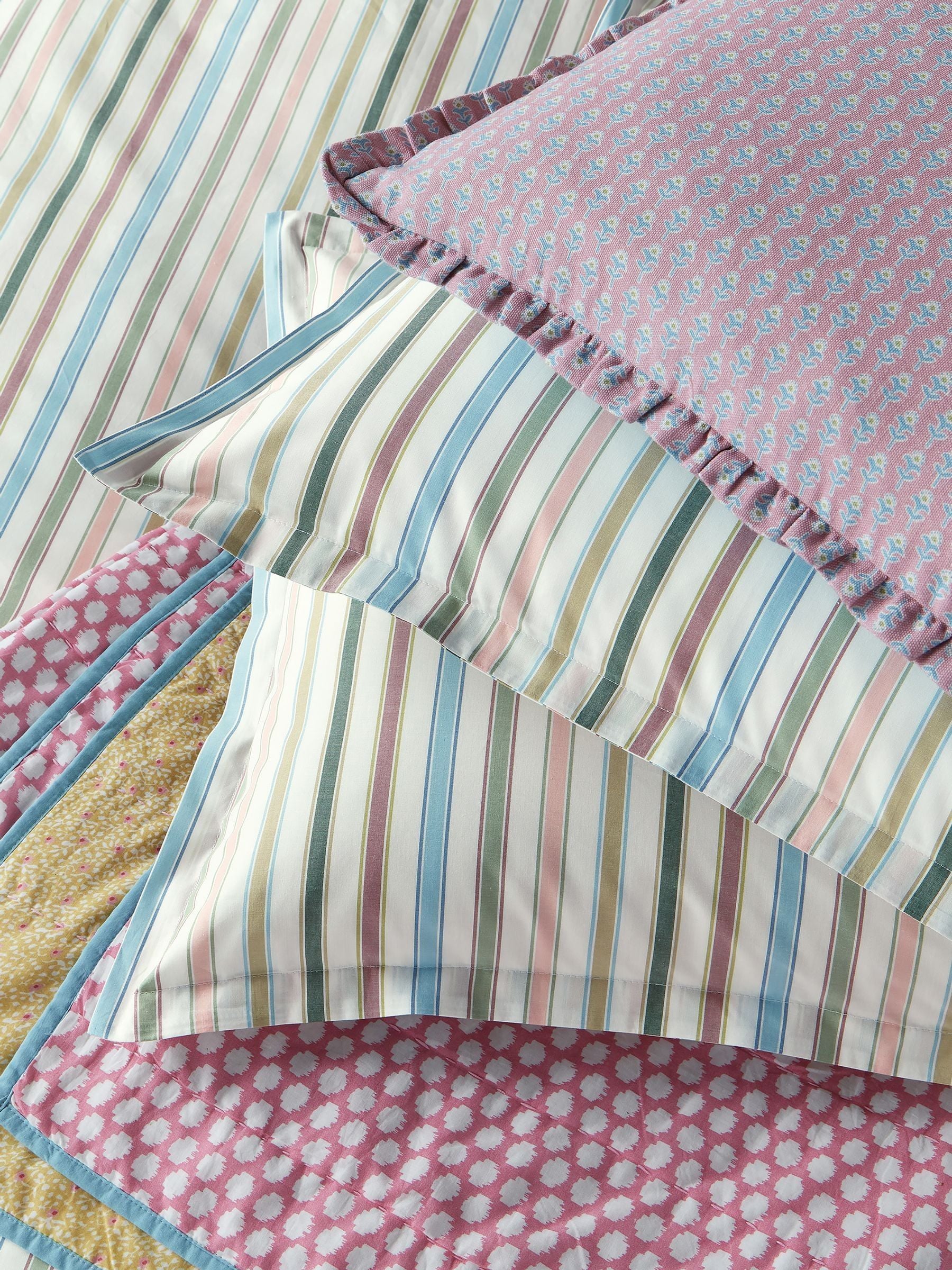 Land & Shore multi barrow stripe duvet cover set, UK version