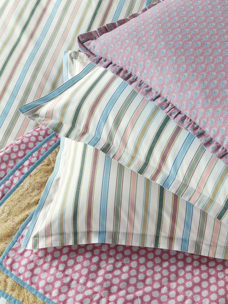 Land & Shore multi barrow stripe duvet cover set, UK version