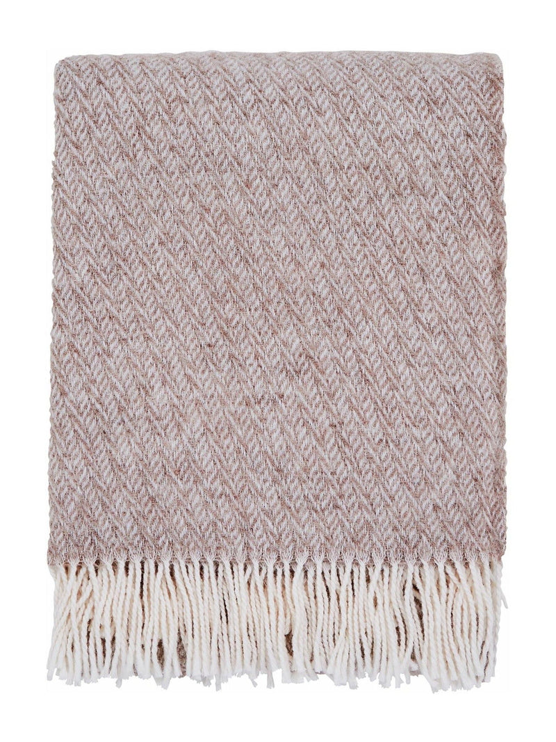 Murmur Grey Cara wool throw, imported from the UK