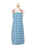 Land & Shore Blue Red Achill apron, UK version