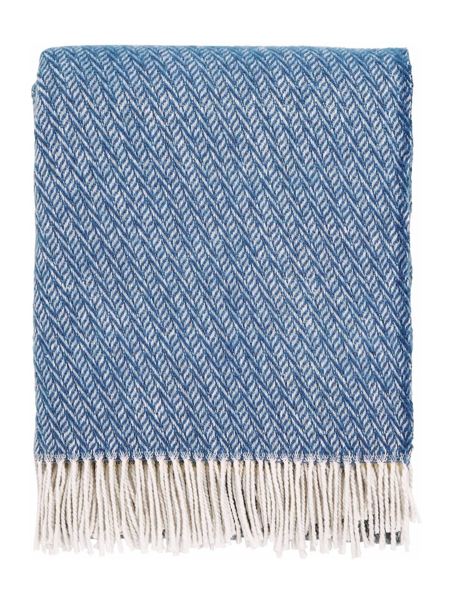Murmur Ballintoy Blue wool throw, UK version