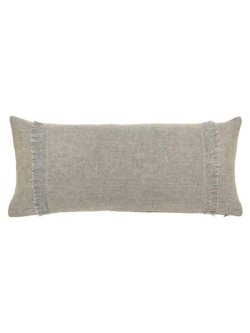 Murmur grey linen cushion 30x70cm, imported from the UK