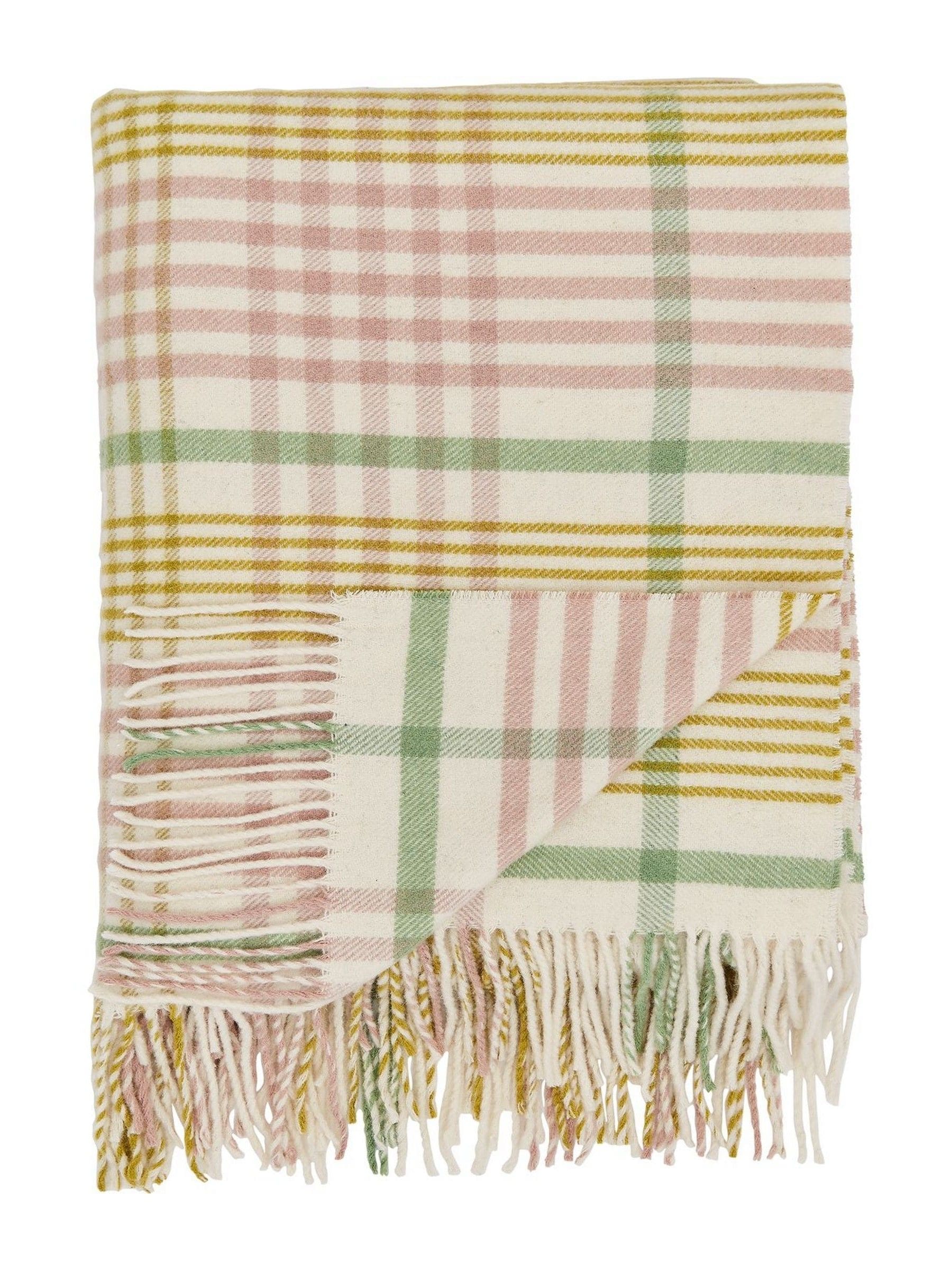 Land & Shore multi check picnic throw 200x150cm, UK version