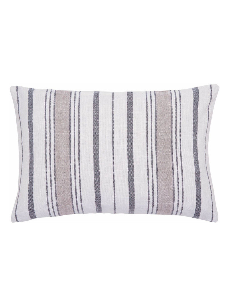 Murmur Grey Finn Cushion woven stripe 40x60cm (British brand)