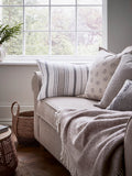 Murmur Grey Finn Cushion woven stripe 40x60cm (British brand)