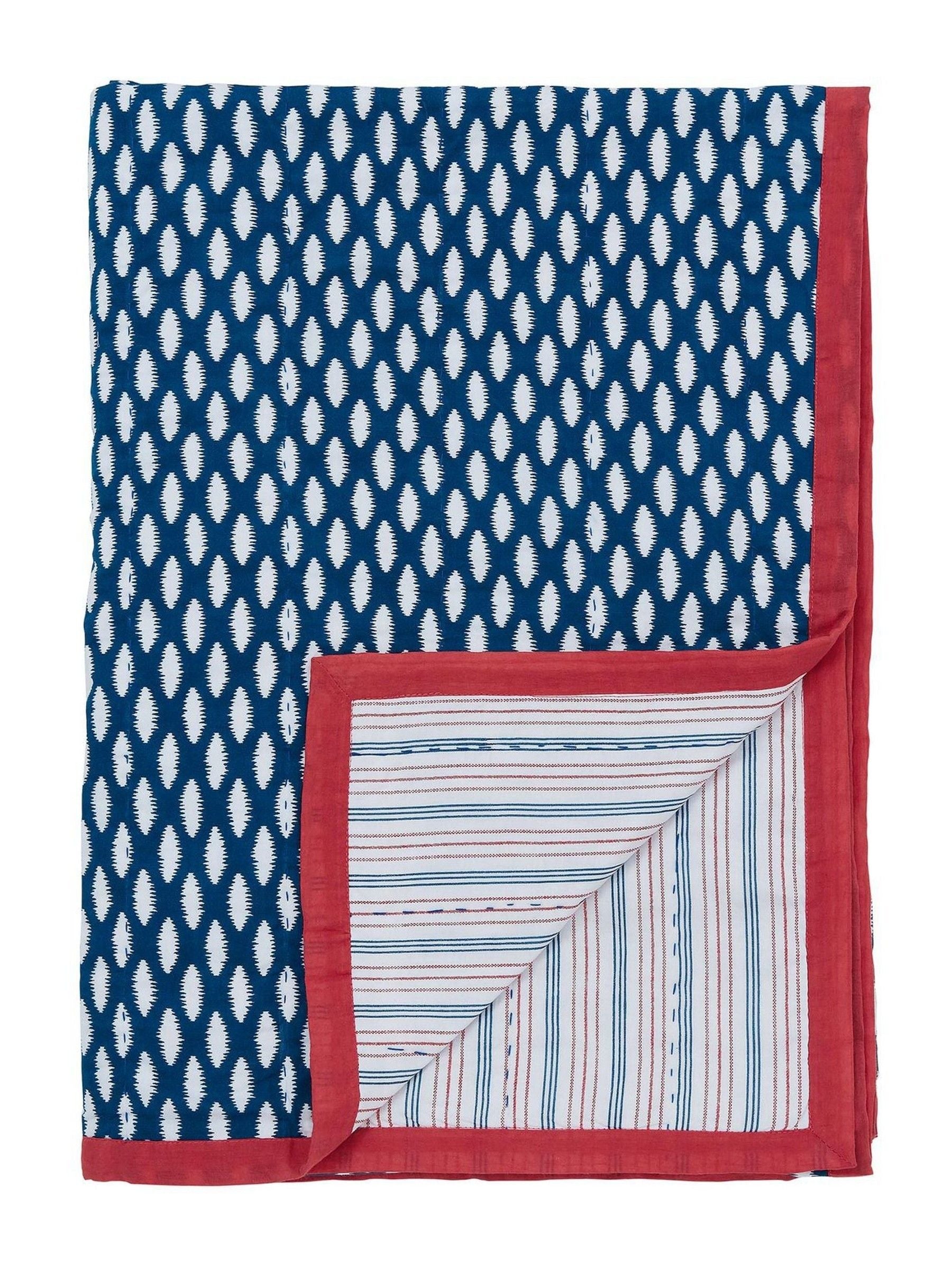 Land & Shore Inis hand stitched cotton throw, UK version