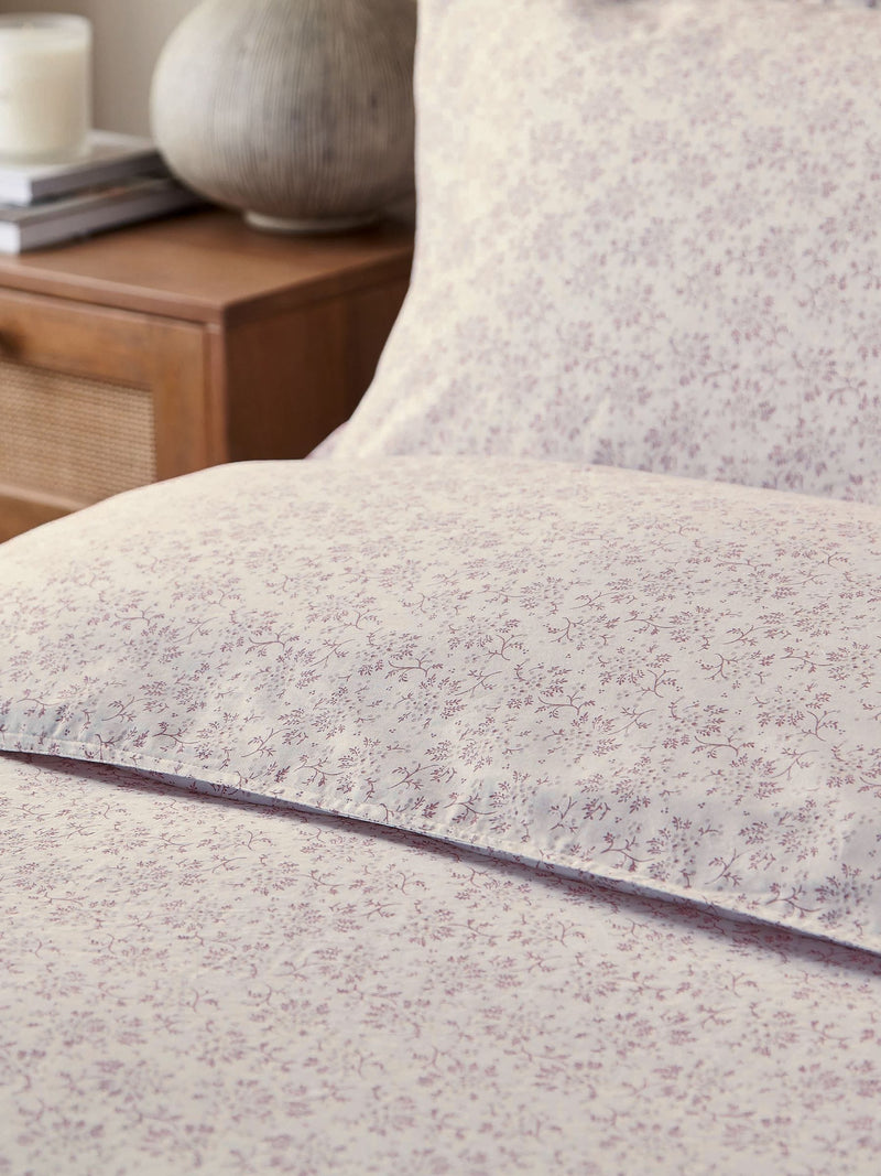 Murmur shell pink mae duvet cover and pillowcase set, imported from the UK