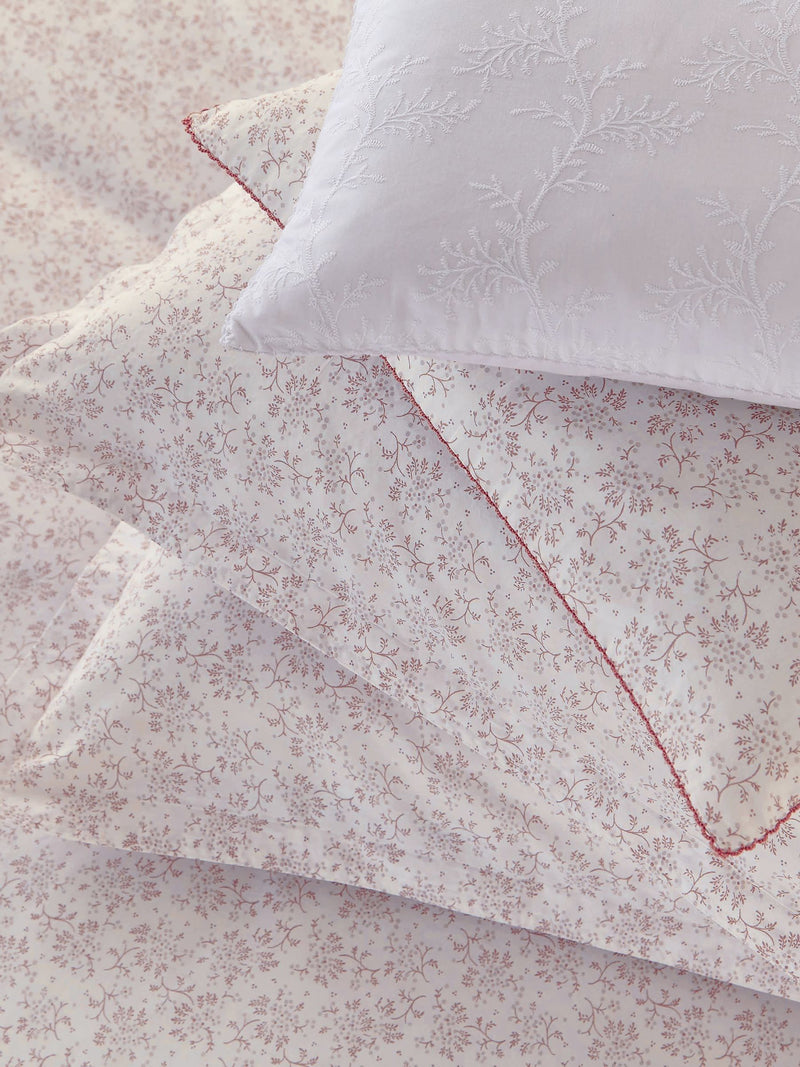 Murmur shell pink mae duvet cover and pillowcase set, imported from the UK